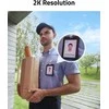 eufy Security Video Doorbell S220 bevielis 2K vaizdo durų skambutis su gongu, juodas