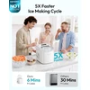 EUHOMY stalviršio ledo kubelių gaminimo aparatas, 12 kg per dieną, 170 W, IM-06B-HM