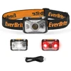 EverBrite LED prožektorius ant galvos, USB-C įkraunamas, 200 lm, 4 režimai, E061081
