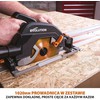 Evolution Power Tools diskinis pjūklas 1600 W, 185 mm, kampo reguliavimas, su 1020 mm kreipiamąja, 027-0003