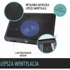 Ewent EW1250 nešiojamojo kompiuterio aušinimo stovas iki 16 col. su 125 mm ventiliatoriumi