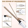 Exyvox keraminės garbanojimo žnyplės 9 mm, 120–220 °C, Rose auksinis curling irons