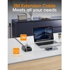 EYMUOBC ilgintuvas su 2 lizdais, 4 USB prievadais, USB-C 20 W ir 2 m laidu PWOST02