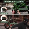EYPINS motociklo disko užraktas su signalu, 110 dB sirena, vandeniui atsparus IP06, 1,2 m grandinė, žalia spalva