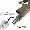 Fantic26 kompresoriaus pripūtimo pistoletas su manometru dviračių padangoms, modelis 95