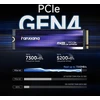 fanxiang vidinis 1 TB SSD diskas S880, M.2 2280 NVMe PCIe 4.0, iki 7300 MB/s