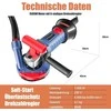 FANZTOOL betono šlifuoklis 1500 W su reguliuojamu greičiu, 125 mm deimantiniais diskais, T formos rankena