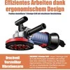 FANZTOOL betono šlifuoklis 1500 W su reguliuojamu greičiu, 125 mm deimantiniais diskais, T formos rankena