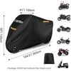 Favoto motociklo uždangalas iš Oxford 210T audinio, vandeniui atsparus, XXXL 265x105x125 cm, FTEU-Motor-Cover-XXXL