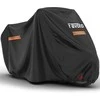 Favoto vandeniui atsparus motociklo uždangalas, 245 cm ilgis, UV apsauga, juodas-sidabrinis, Motorcycle-Cover-XXL