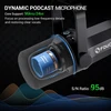 FDUCE dinaminis podcastų mikrofonas su USB ir XLR jungtimis, statyvu ir valdikliais SL40 Plus