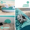 FEATH-R-LITE pripučiama irklentė su priedais suaugusiems 3,2x0,83 m PVC, žalia, SUPFR06