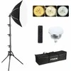 FGen LED softbox studijos rinkinys, 50 cm aštuonkampis, 85 W, 2700–6400 K, stovas 150 cm