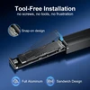 FIDECO M.2 NVMe ir SATA SSD dėklas su USB 3.2 Gen 2 10 Gbps, M211F