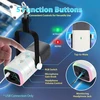FIFINE dinaminis mikrofonas USB/XLR su RGB apšvietimu, baltas, MI34
