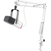 FIFINE dinaminis mikrofonas USB/XLR su RGB apšvietimu, baltas, MI34