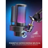 FIFINE MI1 stalinis kondensatorinis USB mikrofonas su RGB apšvietimu ir apsauginiu filtru