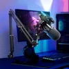 FIFINE USB dinaminis žaidimų mikrofonas su kardioidine kryptingumu, RGB apšvietimu, K651