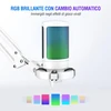 FIFINE USB kondensatorinis mikrofonas su RGB apšvietimu ir triukšmo slopinimu MI33