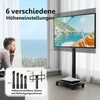 FITUEYES Televizoriaus laikiklis ant ratukų