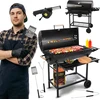 Five-Star Grill&Chill Five-Star Grilis&Chill anglinė lauko kepsninė su dangčiu, termometru ir ratukais, 71 x 35 cm, GC0002