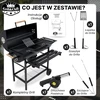 Five-Star Grill&Chill Five-Star Grilis&Chill anglinė lauko kepsninė su dangčiu, termometru ir ratukais, 71 x 35 cm, GC0002