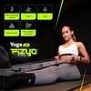 Fizyo jogos ir tempimo diržas su 10 kilpų, 125 cm, pilka / juoda
