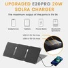 FlexSolar saulės įkroviklis 20 W, USB-A ir USB-C, IP67, sulankstomas, ETFE, YL-E20pro-US