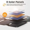 FlexSolar sulankstomas saulės panelis 25 W, USB-A ir USB-C, atsparus vandeniui, E25mini