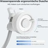 FLEXTAILGEAR nešiojamas kempingo dušas su akumuliatoriumi, USB-C, 2 srauto režimai, 2,2 m žarna, OS02