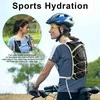 flintronic lengvas bėgimo kuprinė su atšvaitais, 2 l talpa, juoda, unisex