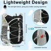flintronic lengvas bėgimo kuprinė su atšvaitais, 2 l talpa, juoda, unisex