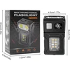 flintronic mini LED žibintuvėlis EDC, USB-C įkraunamas, COB magnetinis, 300 lm, juodas