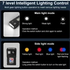 flintronic mini LED žibintuvėlis EDC, USB-C įkraunamas, COB magnetinis, 300 lm, juodas