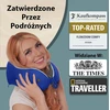 FLOWZOOM kelioninė kaklo pagalvė su atminties putų užpildu, reguliuojamas 360° palaikymas, nuimamas pliušinis užvalkalas, Comfy L - NB1 modelis
