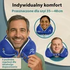 FLOWZOOM kelioninė kaklo pagalvė su atminties putų užpildu, reguliuojamas 360° palaikymas, nuimamas pliušinis užvalkalas, Comfy L - NB1 modelis
