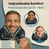 FLOWZOOM kelioninė pagalvė su atsegamu gobtuvu, memory putų užpildu, reguliuojama, juoda