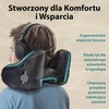 FLOWZOOM pripučiama kelioninė pagalvėlė su gobtuvu, 34x29 cm, juoda, dydis L