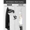 FOHERE 13 dalių virtuvinių peilių rinkinys su bloku ir integruotu galąstuvu WJ1-13