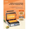 FOHERE vaflinė, 1600 W, 5 programos, LCD ekranas, 5403