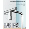 FORIOUS virtuvinis maišytuvas su 5 purškimo režimais, ištraukiama žarna, nerūdijančio plieno, poliruotas, 360° pasukamas, modelis 85000CH-38