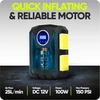 FORTEM automobilinis oro kompresorius 12 V 120 W su LED žibintu FRTM-DAC-Geltonas