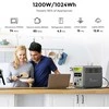 FOSSiBOT nešiojama elektrinė stotelė 1024 Wh LiFePO4, 1200 W, žalias, F120
