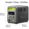 FOSSiBOT nešiojama elektros stotelė 1024Wh 1200W LiFePO4 tipas F1200-X