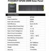 FOSSiBOT saulės panelė 200 W, monokristalinis, sulankstomas, MC4 jungtis, SP200
