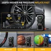 FOWAWU automobilinis užvedimo įrenginys su kompresoriumi 8000 A, 26800 mAh, 160 PSI, F808