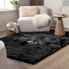 Fraai Home Living FRAAI poliesterinis kilimas 80 × 150 cm, juodos spalvos, Comfy Supreme