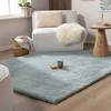 FRAAI Home &amp; Living kilimas su ilgu plauku, poliesteris, 80 × 150 cm, mėlynas-žalias, Comfy Supreme