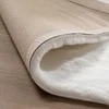 FRAAI Home &amp; Living minkštas baltas poliesterio kilimas 80 × 150 cm Comfy Supreme
