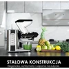 Fretta lėtaeigė sulčiaspaudė, nerūdijantis plienas, be BPA, 76 mm anga, 200 W, F3000